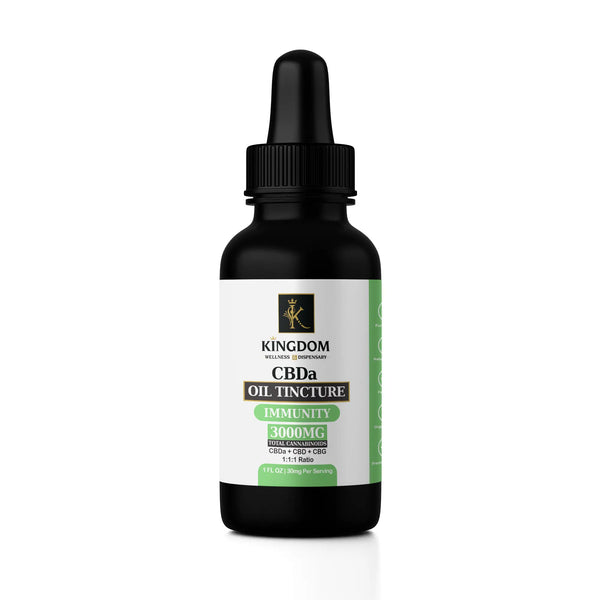 CBDa Oil Tincture - Immunity - 3000mg Kingdom Wellness and Dispensary