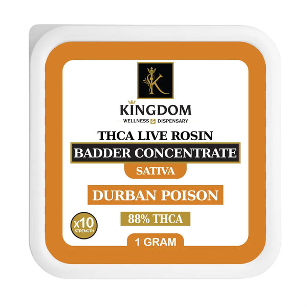 THC-A Rosin Badder Concentrate - 1 Gram Kingdom Wellness and Dispensary