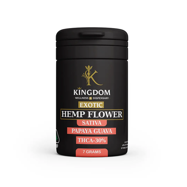 Exotic Hemp Flower Kingdom Wellness and Dispensary