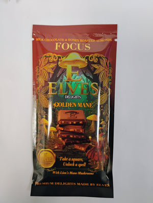 Elves Delight Focus Chocolate- Milk Chocolate & Honey Roasted Almonds