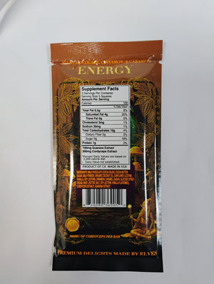 Elves Delights Energy Chocolate- Milk Chocolate, Cinnamon, & Caramel