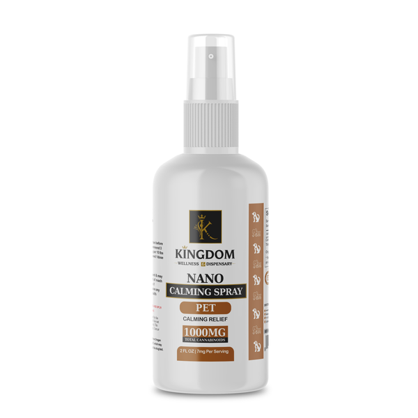 Nano Pet Calming Spray - 1000mg Kingdom Wellness and Dispensary