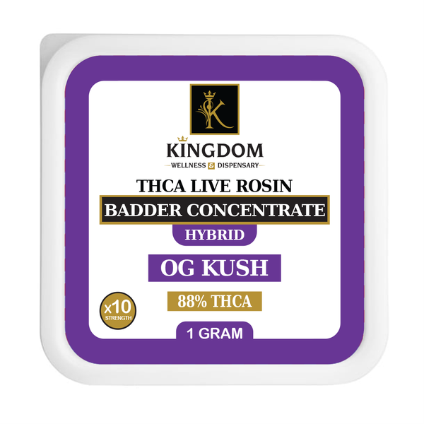 THC-A Rosin Badder Concentrate - 1 Gram