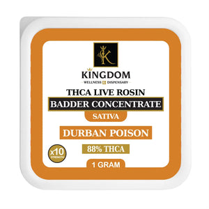 THC-A Rosin Badder Concentrate - 1 Gram Kingdom Wellness and Dispensary