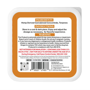 THC-A Rosin Badder Concentrate - 1 Gram Kingdom Wellness and Dispensary