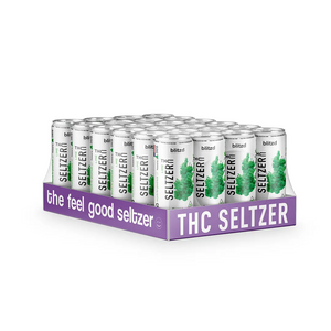 D Squared Worldwide Inc Beverages Lime Delta 9 Seltzer Drinks - THC Seltzer Drinks - Case of 24 Cans