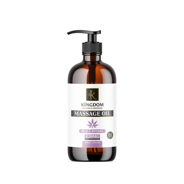 Massage Oil - 8 FL OZ Kingdom Wellness and Dispensary