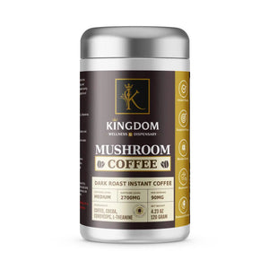 Mushroom Coffee - Dark Roast 4oz Kingdom Wellness and Dispensary