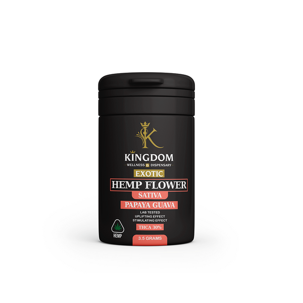 Exotic Hemp Flower Kingdom Wellness and Dispensary