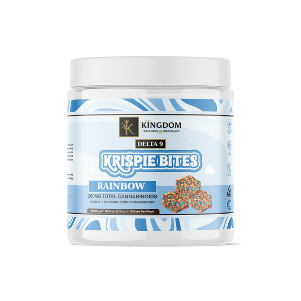 Delta 9 Krispie Bites - Jar of 10 - Kingdom Wellness & Dispensary