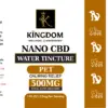 KW - Nano Pet CBD Water Tincture - 30ml label - Kingdom Wellness & Dispensary