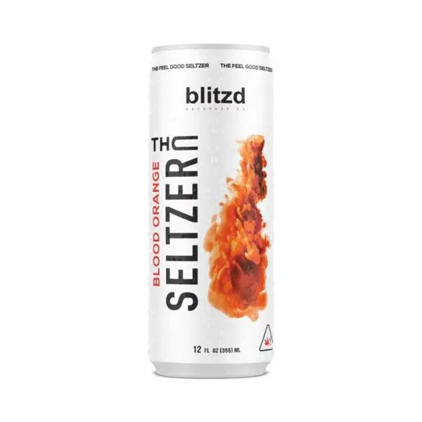 Blood Orange Blitzd Delta-9 THC Seltzer - Kingdom Wellness & Dispensary