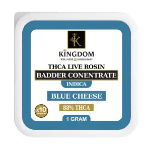 THCa Live Resin Badder Concentrates-BLUE CHEESE-INDICA - Kingdom Wellness & Dispensary