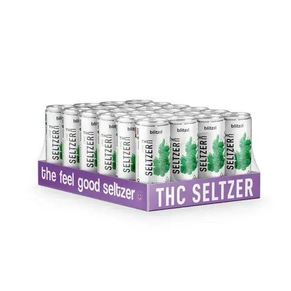 Lime Blitzd Delta-9 THC Seltzer - Case of 24 Cans - Kingdom Wellness & Dispensary