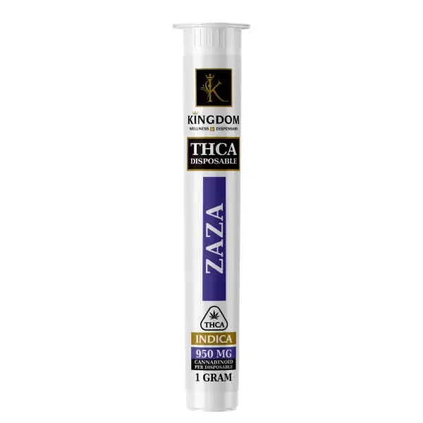 THC A DISPOSABLE - 1 GRAM Zaza Indica - Kingdom Wellness & Dispensary